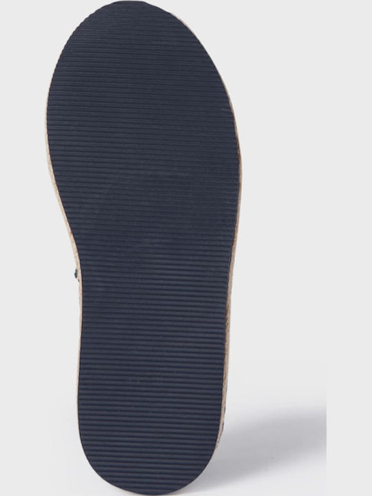Kids Espradrilles with Hoop & Loop Closure Navy Blue