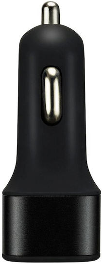 Canyon Car Charger 2.1A with 3 USB-A Ports Black Color