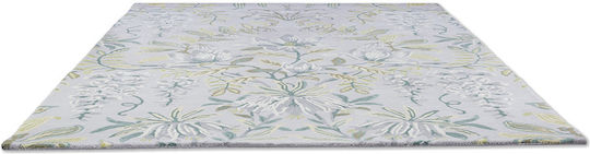 Laura Ashley Parterre Lucrat manual Covor Rectangular Bumbac Pale Sage