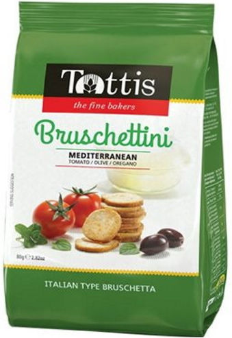 Tottis Crostini Mediterranean 80gr