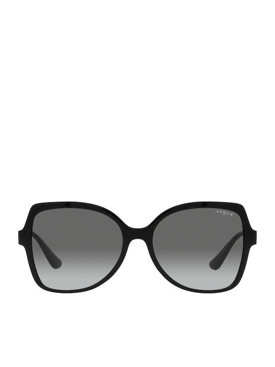 Vogue Women's Sunglasses with Black Plastic Frame and Gray Gradient Lens VO5488S W44/11
