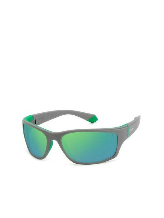 Polaroid Sonnenbrillen mit Gray Rahmen und Mehrfarbig Polarisiert Spiegel Linse PLD2135/S 3U5/5Z