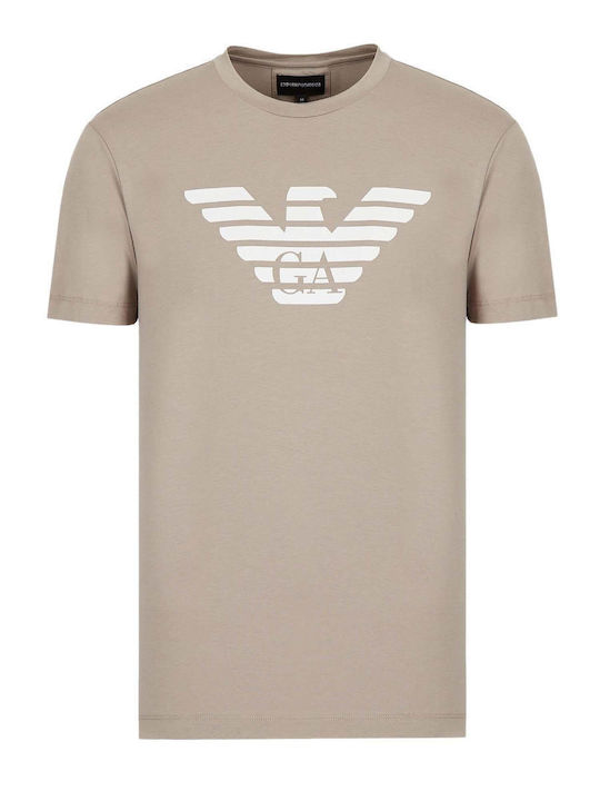 Men's Short Sleeve T-shirt Beige