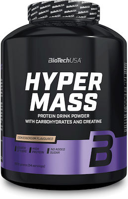 Biotech USA Hyper Mass with Carbohydrates and Creatine Χωρίς Γλουτένη με Γεύση Cookies & Cream 2.27kg