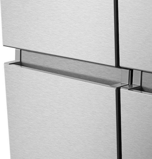 Hisense Ψυγείο Ντουλάπα 584lt Total NoFrost Υ178.5xΠ91.4xΒ72.5εκ. Inox RQ760N4SASE