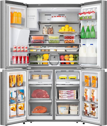 Hisense Ψυγείο Ντουλάπα 584lt Total NoFrost Υ178.5xΠ91.4xΒ72.5εκ. Inox RQ760N4SASE