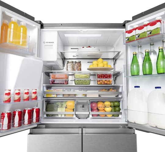 Hisense Ψυγείο Ντουλάπα 584lt Total NoFrost Υ178.5xΠ91.4xΒ72.5εκ. Inox RQ760N4SASE
