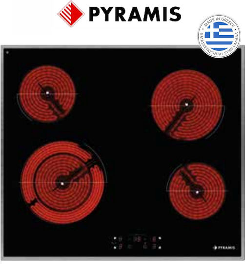 Pyramis PHC61510IFB Keramikkochfeld Mit Rahmen Autonom 58x51εκ.