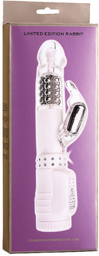 Seven Creations Vibr limited edition rabbit Rotating Vibrator Rabbit 15.2cm White