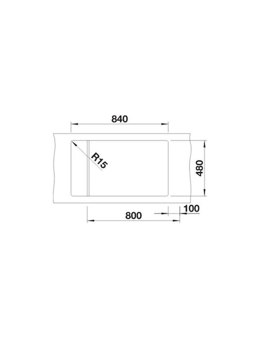 Blanco Elon Xl 8 S PuraDur 527072 Drop-In Spüle aus Verbundgranulat B86xT50cm Soft White