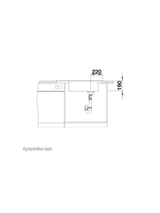 Blanco Elon Xl 8 S PuraDur 527072 Drop-In Spüle aus Verbundgranulat B86xT50cm Soft White