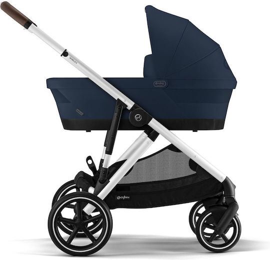 Cybex Gazelle S Baby Stroller Suitable for Newborn Silver-Ocean Blue 12.6kg