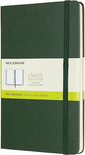 Moleskine Large Ruled Hard Classic Notebook Ruled with Elastic Green