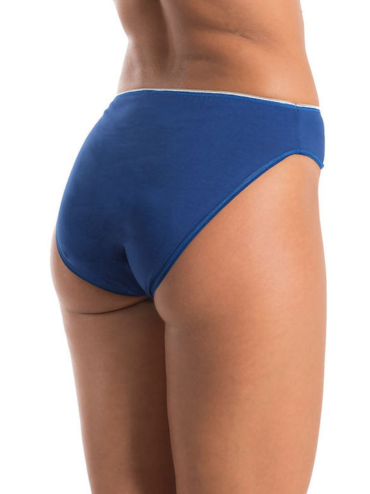 A.A UNDERWEAR Cotton Women's Slip Blue