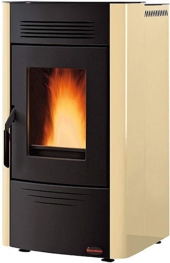 La Nordica Ketty Evo Σόμπα Pellet Αερόθερμη 6.5kW Μπεζ