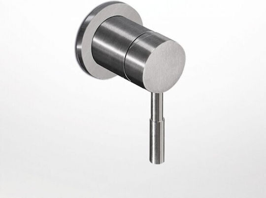 La Torre 34374-110 Εκτροπέας Εντοιχισμού Ντουζιέρας 3 Εξόδων Inox Ασημί