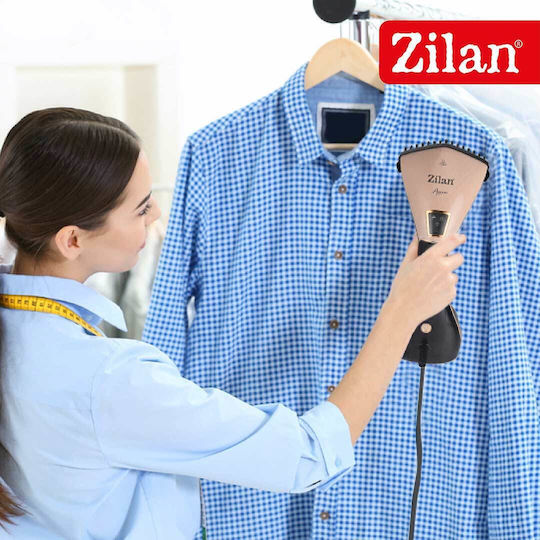 Zilan Ατμοκαθαριστής Ρούχων Χειρός 1500W με Δοχείο 230ml Μαύρος