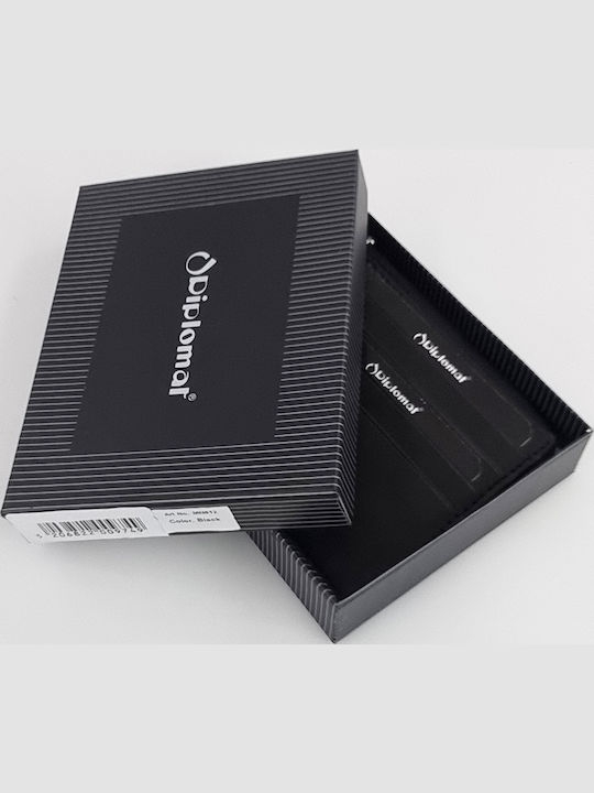 Leather Men's Wallet Cards Black