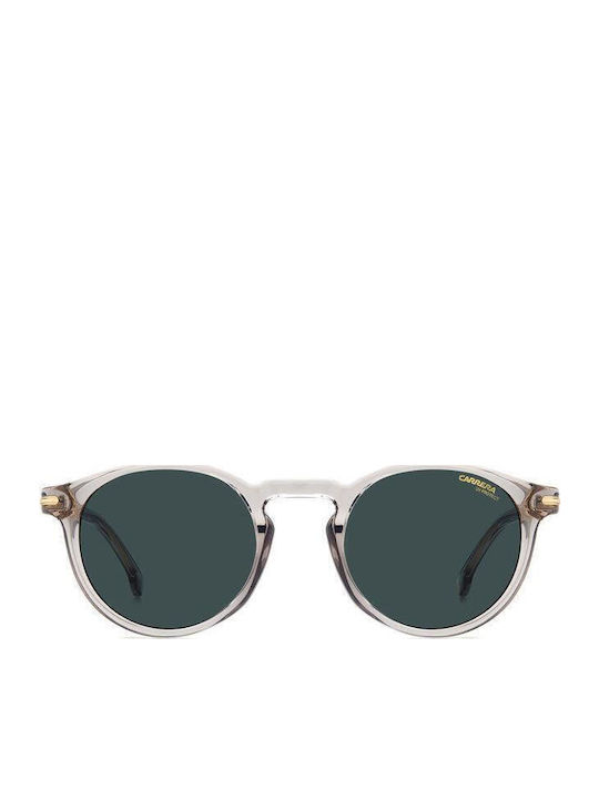 Carrera Men's Sunglasses with Transparent Horn-Rimmed Frame and Grey Lens 301/S KB7/KU