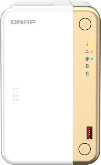 QNap TS-262 NAS Tower with 2 slots for HDD/M.2/SSD