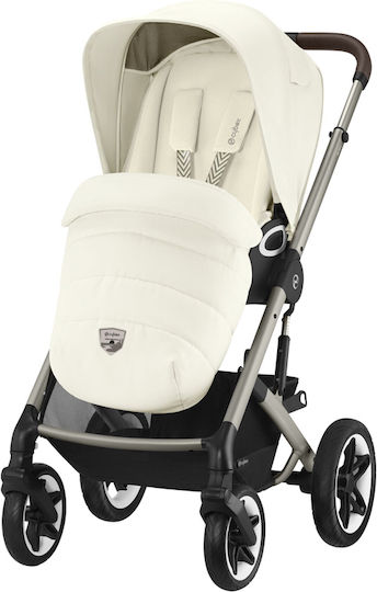 Cybex Talos S Lux Verstellbar Kinderwagen Geeignet für Neugeborene Seashell Beige 14.2kg