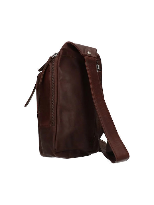 The Chesterfield Brand Riga Leather Men's Bag Shoulder / Crossbody Brown