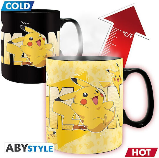 Abysse Pikachu Cană Ceramică Multicoloră 3buc