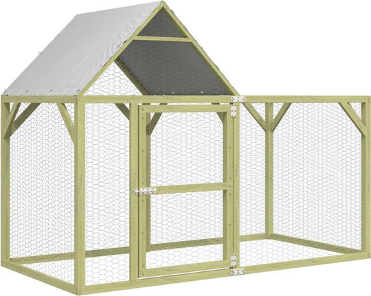 vidaXL Wooden Poultry Coop M2 x W1.5 x H1m