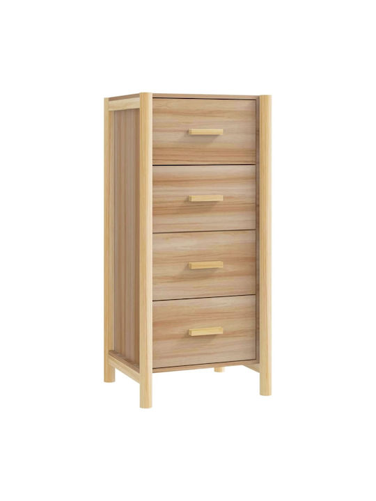 Sertar Mobilier de depozitare din lemn cu 4 Sertare L42xL38xH90buc