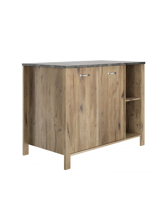 Basalte Tisch Bar Holz Light Viking Oak / Light Grey 120x66x93cm