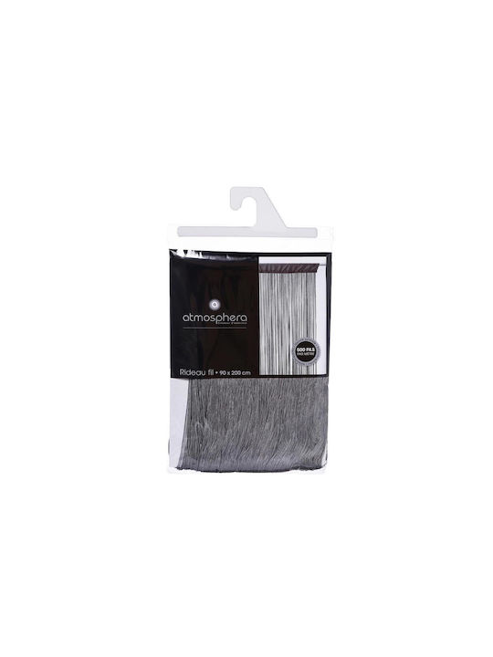 Atmosphera Κουρτίνα με Τούνελ Γκρί 90x200εκ.
