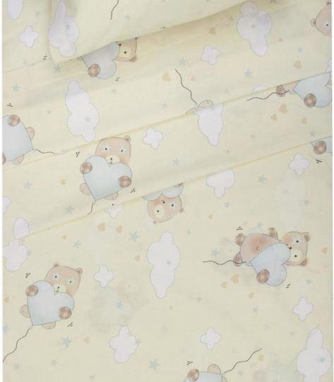 Viopros Sheet Set with Elastic Band Cotton Έβαν 200cm 3pcs Viopros Sheet Set with Elastic Band Cotton Έβαν 200cm 3pcs
