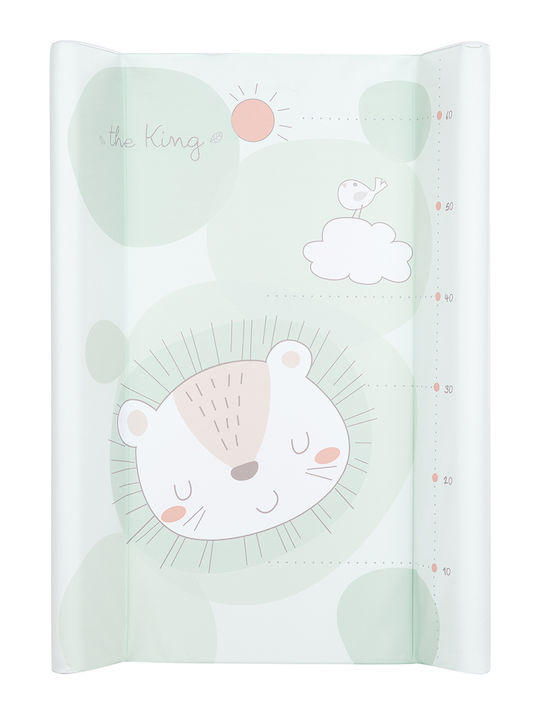 Kikka Boo Harte Wickelauflage Jungle King aus Kunststoff Mint 50x80cm