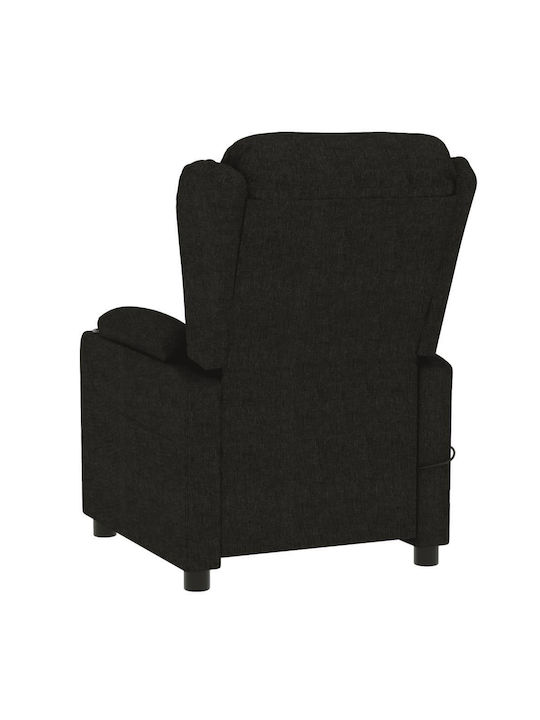 Πολυθρόνα Relax Massage με Υποπόδιο Μαύρη 72.5x96x99.5cm