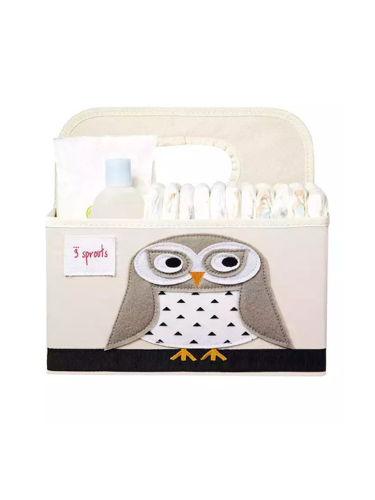 3 Sprouts Coș de Depozitare pentru Pepinieră Owl 0317-IDOOWL Violet 1buc