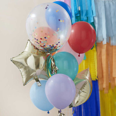 Set of 11 Balloons Latex Multicolour Birthday-Celebration