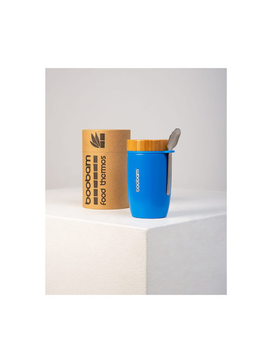 Boobam Δοχείο Φαγητού Inox Θερμός Μπλε 500ml