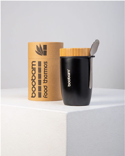 Boobam Lunchbox Isolierte Lunchbox Inox Black 500ml 1Stück