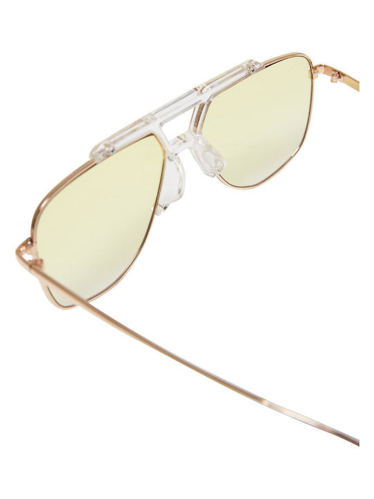 Urban Classics TB5860 Ochelari de soare cu Transparent / Gold Rame și Galben Lentilă TB5860-02649