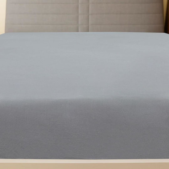 vidaXL Bettlaken für Einzelbett mit Gummiband 100x200cm. Gray