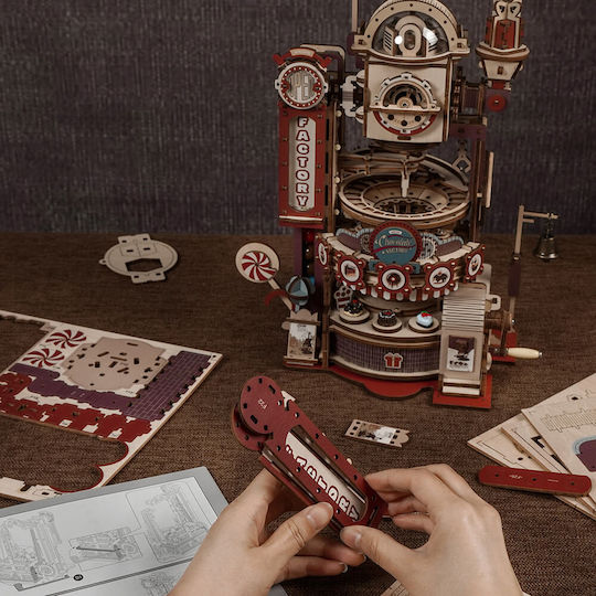 Robotime Wooden Construction Toy Chocolate Factory for Children 14+ years old+ Years