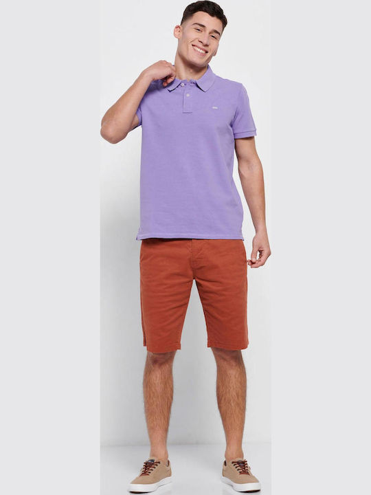 FBM007-00111 Polo Short Sleeve Blouse Lavender
