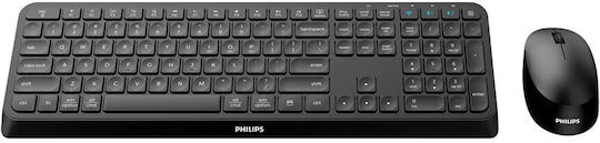 Philips SPT6407B Kabellos Bluetooth Tastatur & Maus Set Englisch US