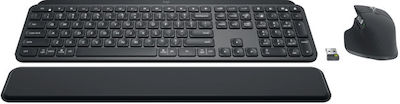 Logitech MX Keys Combo For Business Gen 2 Kabellos Bluetooth Tastatur & Maus Set Griechisch