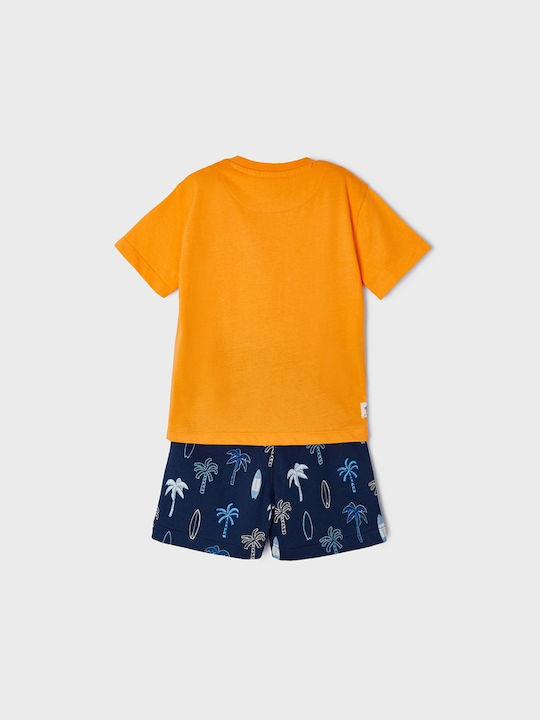 Mayoral Kids Set with Shorts Summer 2pcs Orange