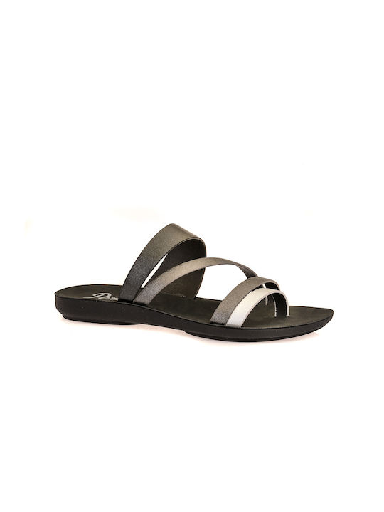 Parex Damen Flache Sandalen Pewter