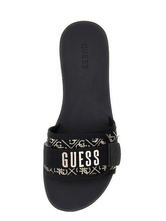 Guess Damen Flache Sandalen in Schwarz Farbe