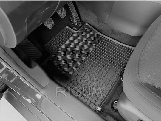 Rigum Satz Vorder- und Hintermatten 4Stück aus Gummi für Ssangyong Tivoli / Grand Tivoli Schwarz