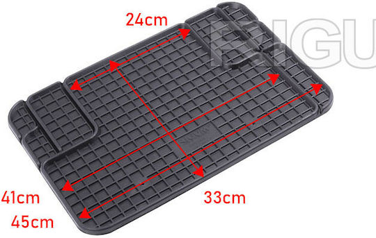 Rigum Rear Mats Tray Type 2pcs from Rubber Black