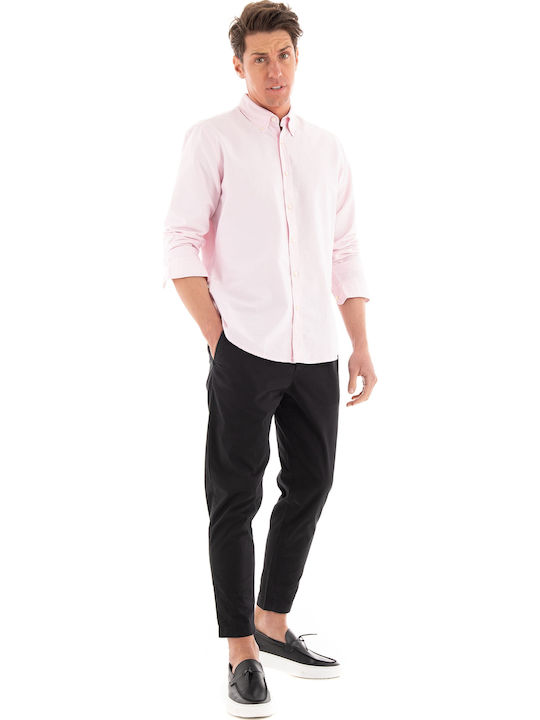 Long Sleeve Shirt in Regular Fit Pale Pink
